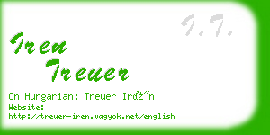 iren treuer business card